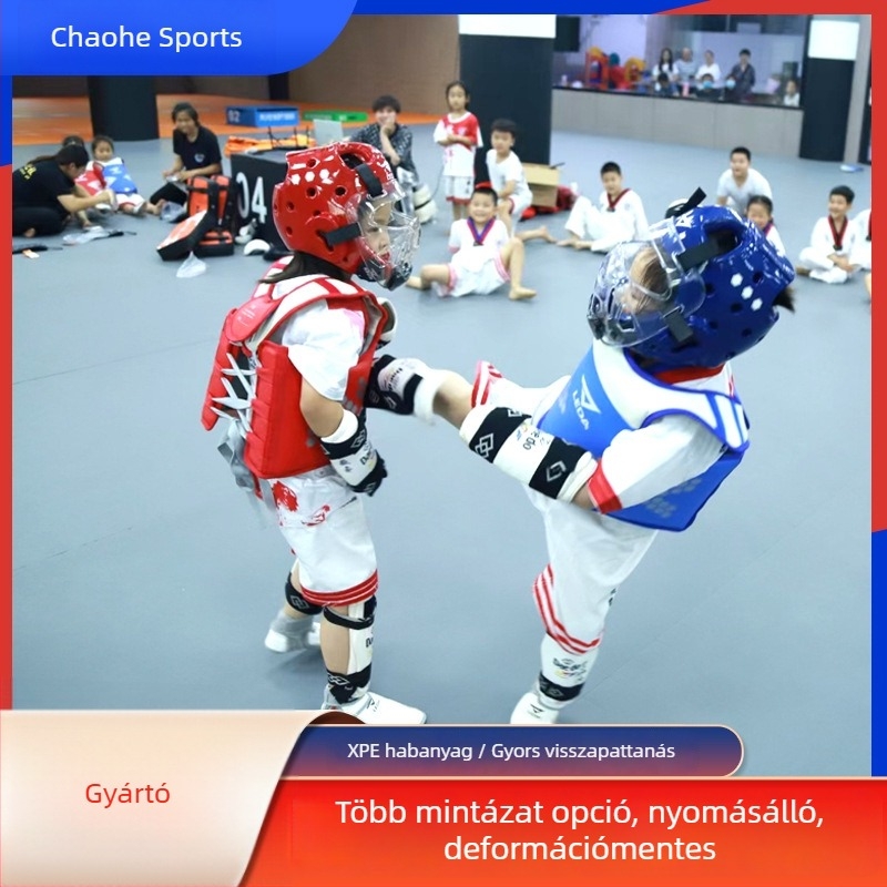 Harci sportokra tervezett tekerhető matrac — Taekwondo, ökölvívás, sanda és birkózás, ütéscsillapító, csúszásmentes.