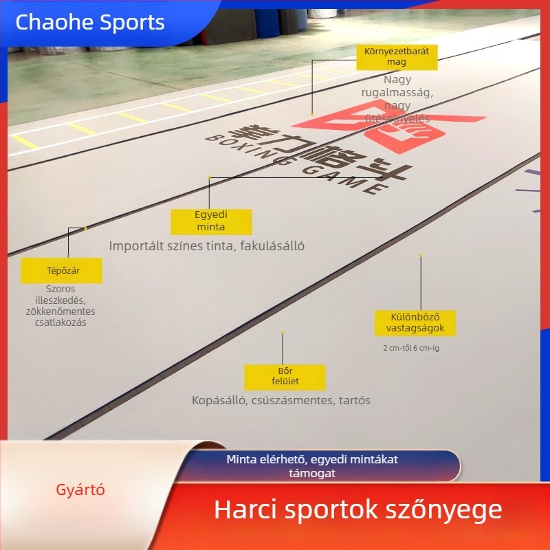 Harci sportokra tervezett tekerhető matrac — Taekwondo, ökölvívás, sanda és birkózás, ütéscsillapító, csúszásmentes.