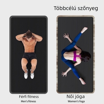 Fekete jóga matrac 183×61 cm, 10 mm vastagság, 1 darab