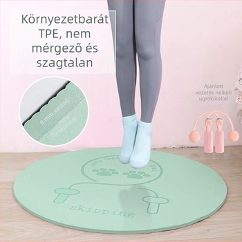 Kör alakú TPE jóga matrac, vastagított rezgéscsillapítással, csúszásmentes, beltéri edzéshez és meditációhoz, 60×60 cm