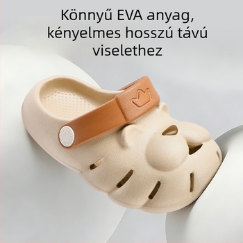 Happy Mary Gyerekek Crocs-stílusú szandálok Cartoon Kis Oroszlán motívummal, nyár, strand