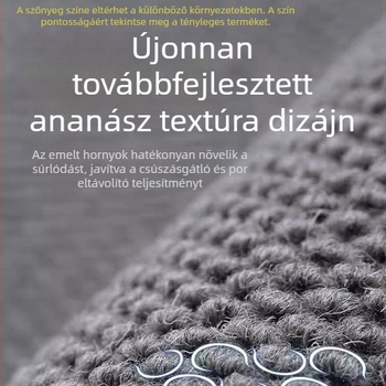 Ananászmintás, személyre szabható bejárati szőnyeg PVC csúszásmentes hátlappal, kopásálló és mosható, méretei egyénileg választhatók