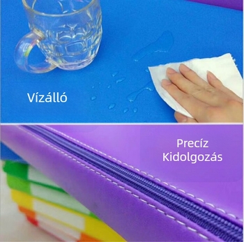 Taekwondo boksz flip matrac, 3-rétegű edzés gimnasztikai matrac habmagos maggal, táncra és jóga