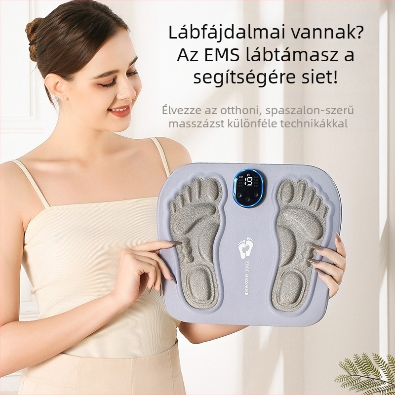 EMS intelligens talpmasszírozó matrac, pulzáló masszázs akupunktúra pontokra és meridiánokra, újratölthető, vezeték nélküli távirányítóval