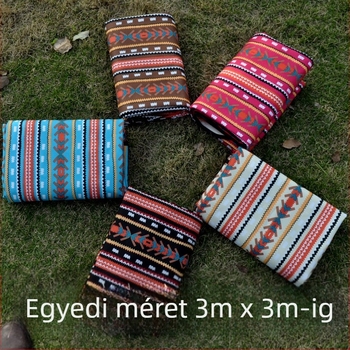 Etno-stílusú kültéri vízálló matrac gyepre, piknikhez és kempingezéshez