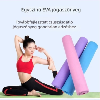EVA jóga matrac, 6 mm, csúszásmentes, vastagított, edzéshez és piknikhez