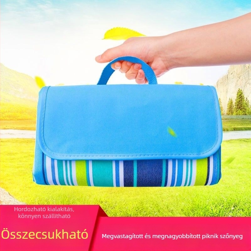 Piknik matrac, nedvességálló és vízálló, hordozható kültéri talajtakaró fűre vagy strandra, Oxford anyagból