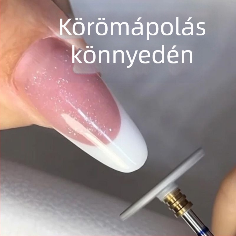 UFO-formájú csiszolófej, 0,5 mm a szélek formázásához, orosz stílusú előkiegyenlítő csiszolókorong, körömdíszítő eszköz