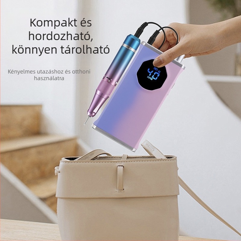 M40 Elektromos hordozható körömcsiszoló és felület-polírozó – nagy teljesítményű manikűr eszköz
