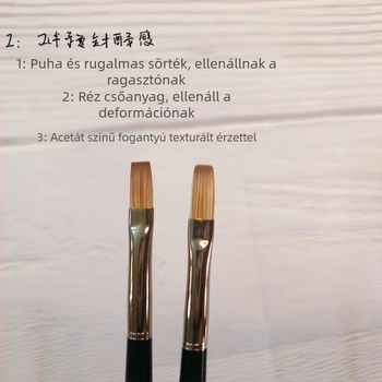 Új körömépítő ecsetkészlet tortoise-shell színben