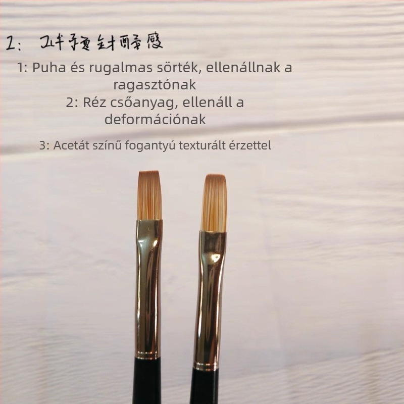 Új körömépítő ecsetkészlet tortoise-shell színben