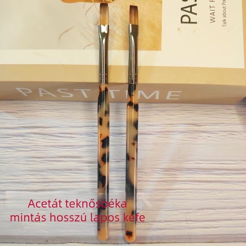 Új körömépítő ecsetkészlet tortoise-shell színben