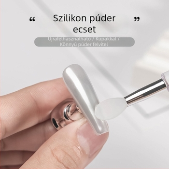 Körömápolási szilikon pálca pigmentporhoz és Aurora porhoz — többfunkciós, újrahasználható eszköz