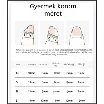 Rotating Melody gyerekeknek készült kézzel készített körömdíszítő matricák 3-12 éveseknek, viselhető, rajzfilm mintával