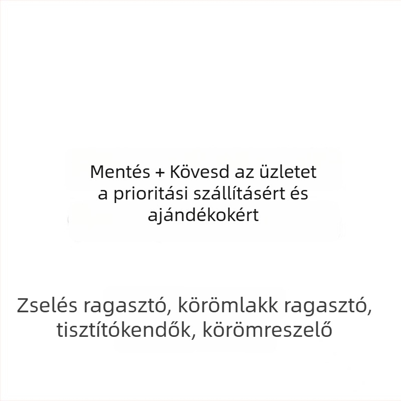 Kézzel készített műköröm matrica tejfehér pezsgő gradienttel, levehető