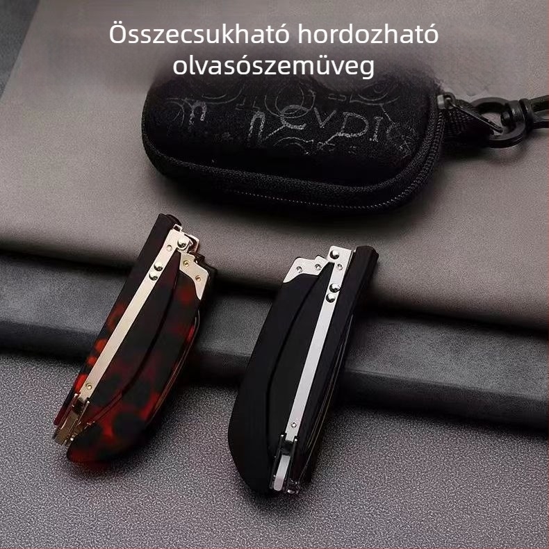 Kiemelkedően mini összecsukható olvasószemüveg kékfény-szűrővel középkorúak és idősek számára