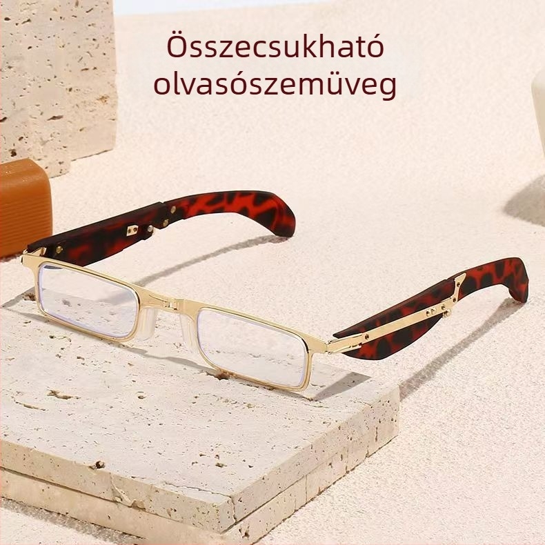 Kiemelkedően mini összecsukható olvasószemüveg kékfény-szűrővel középkorúak és idősek számára