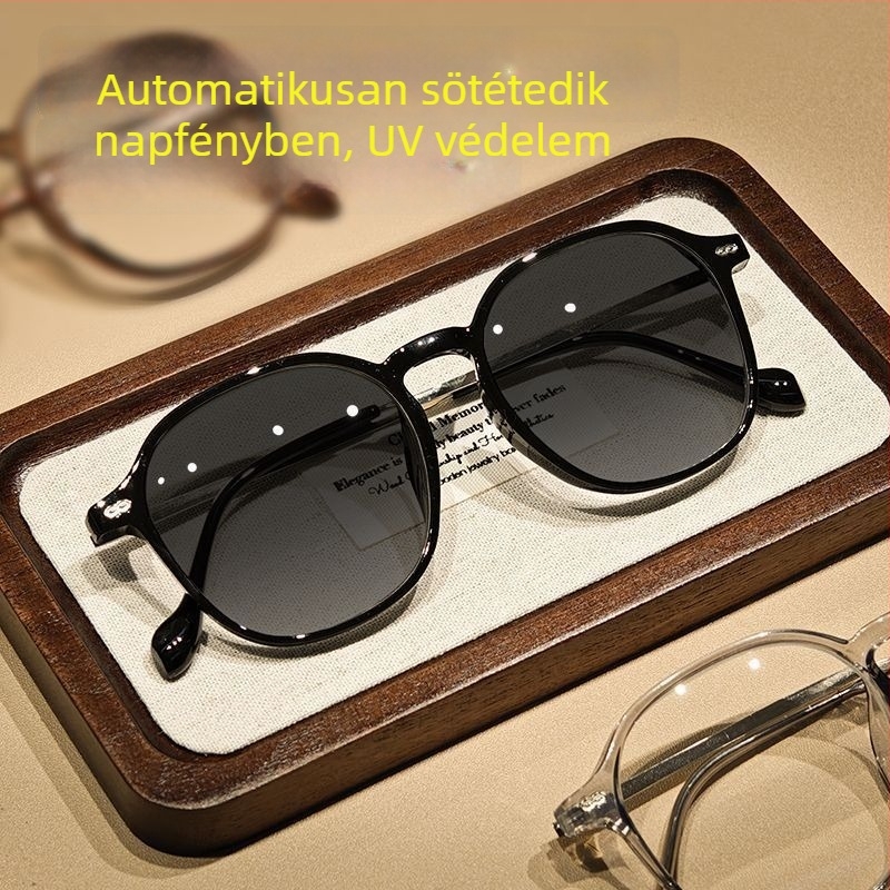 Magas minőségű intelligens zoom olvasószemüveg távoli, középtávú és közelre látáshoz — fotokromikus lencsék, kékfény elleni védelem, progresszív többfokú lencsék