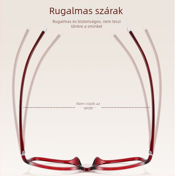 Ultra könnyű, HD anti-kék fény olvasószemüveg nőknek, modell 96003, elegáns és fiatalos, TR90 kerettel
