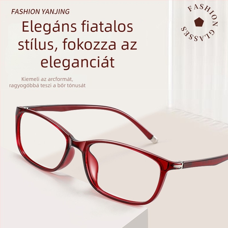 Ultra könnyű, HD anti-kék fény olvasószemüveg nőknek, modell 96003, elegáns és fiatalos, TR90 kerettel