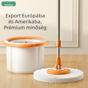 Kéz nélküli forgó felmosó egyetlen vödörrel