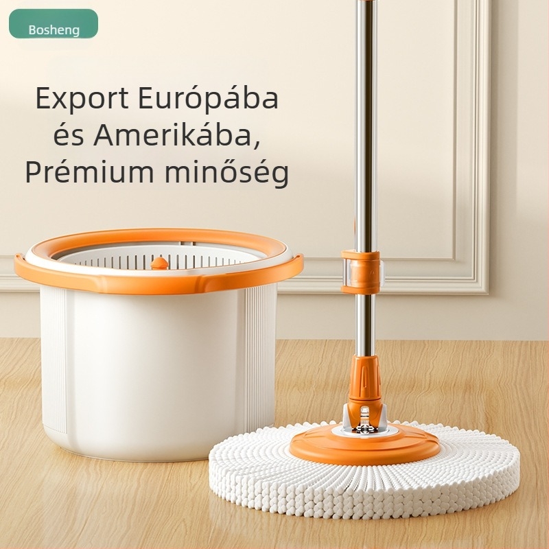 Kéz nélküli forgó felmosó egyetlen vödörrel
