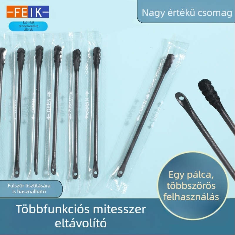 Feketefej-eltávolító eszköz akne-tűvel és orrkaparóval – egyszer használatos