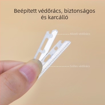 Rozsdamentes acélból készült szemöldök trimming pengék – 10 darab cserélhető penge, karcálló, szépségápolási eszköz