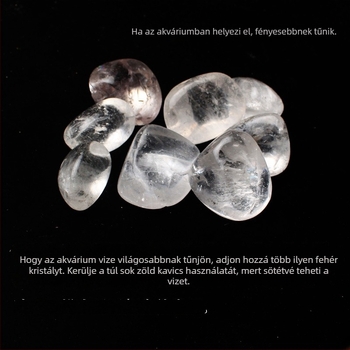 Természetes fehér kristálykövek díszítéshez – nagy szemcsék, Rain Flower kövek