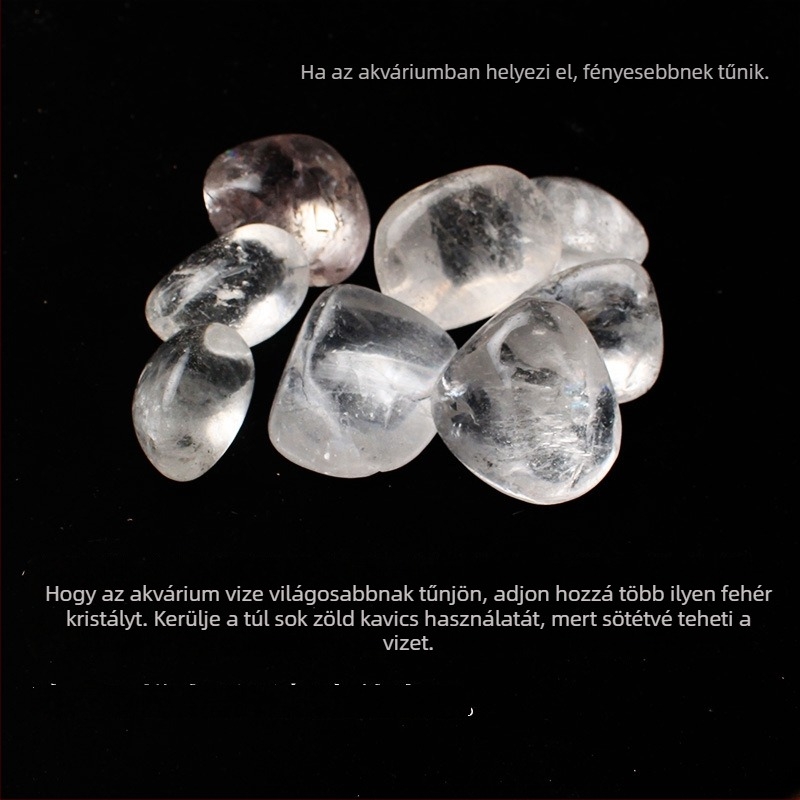Természetes fehér kristálykövek díszítéshez – nagy szemcsék, Rain Flower kövek