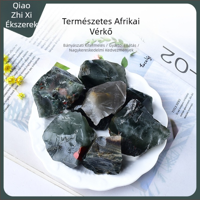 Afrikai vérkő – Kelet-Kínai-tenger kristály nyers kő diffúzorhoz, akváriumhoz és cserepes növényekhez, modern Feng Shui dísz