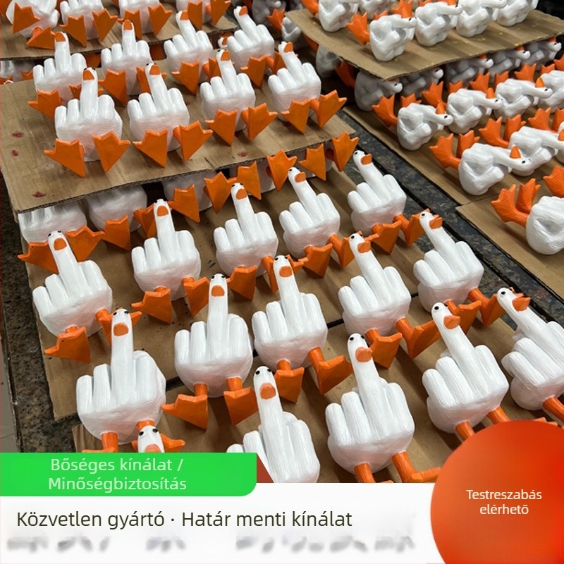 Duck-You gyanta kerti dísz, pásztor-stílusú kacsafigura