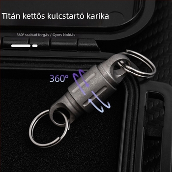 Titánium ötvözet mágneses gyorsoldó kulcstartó csat FB61