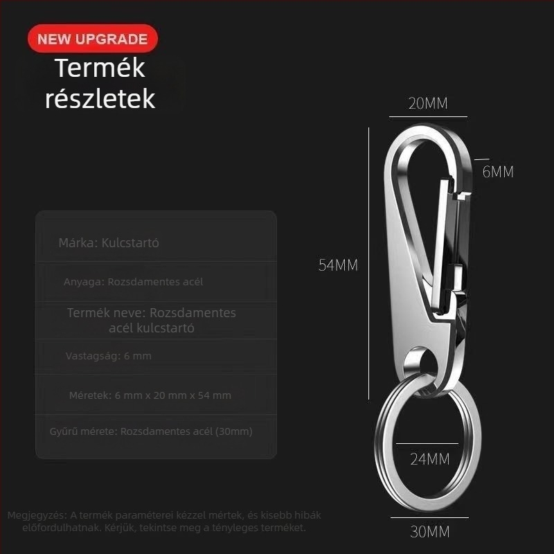 304 rozsdamentes acél kulcstartó zárakkal, extra vastag, férfi medál, kiváló minőség