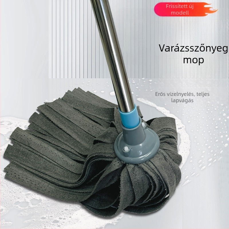 Varázslatos szövetes mop, varrat nélküli, lapos fejű, nedvszívó, otthoni használatra