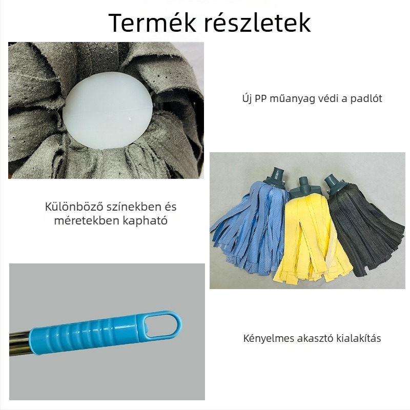 Varázslatos szövetes mop, varrat nélküli, lapos fejű, nedvszívó, otthoni használatra