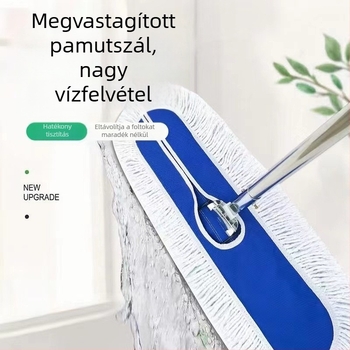 Pamutból készült lapos mop kerámia burkolatokhoz, nagy méret, kereskedelmi használat
