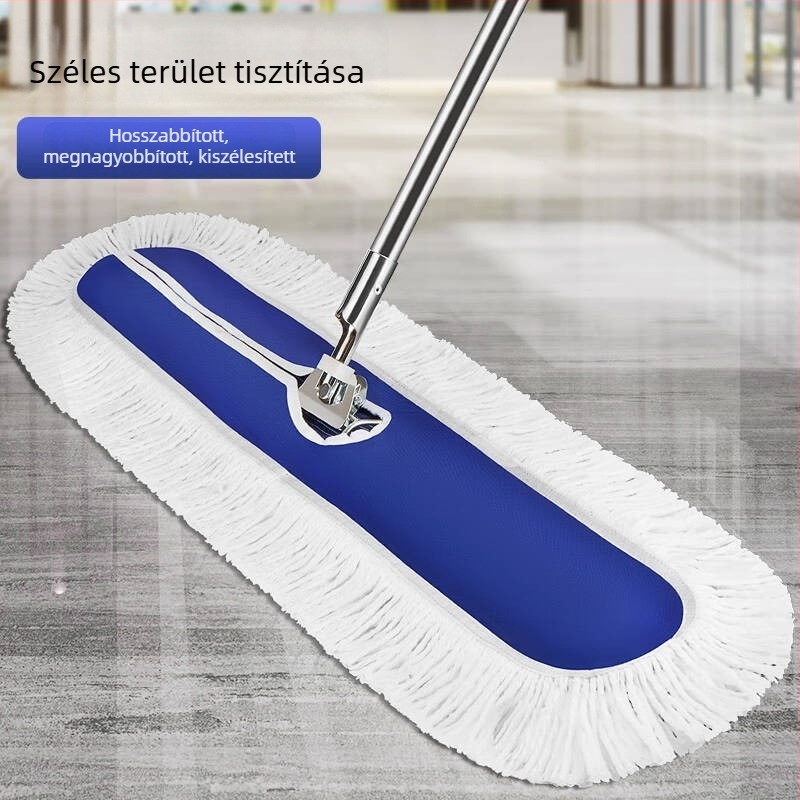 Pamutból készült lapos mop kerámia burkolatokhoz, nagy méret, kereskedelmi használat