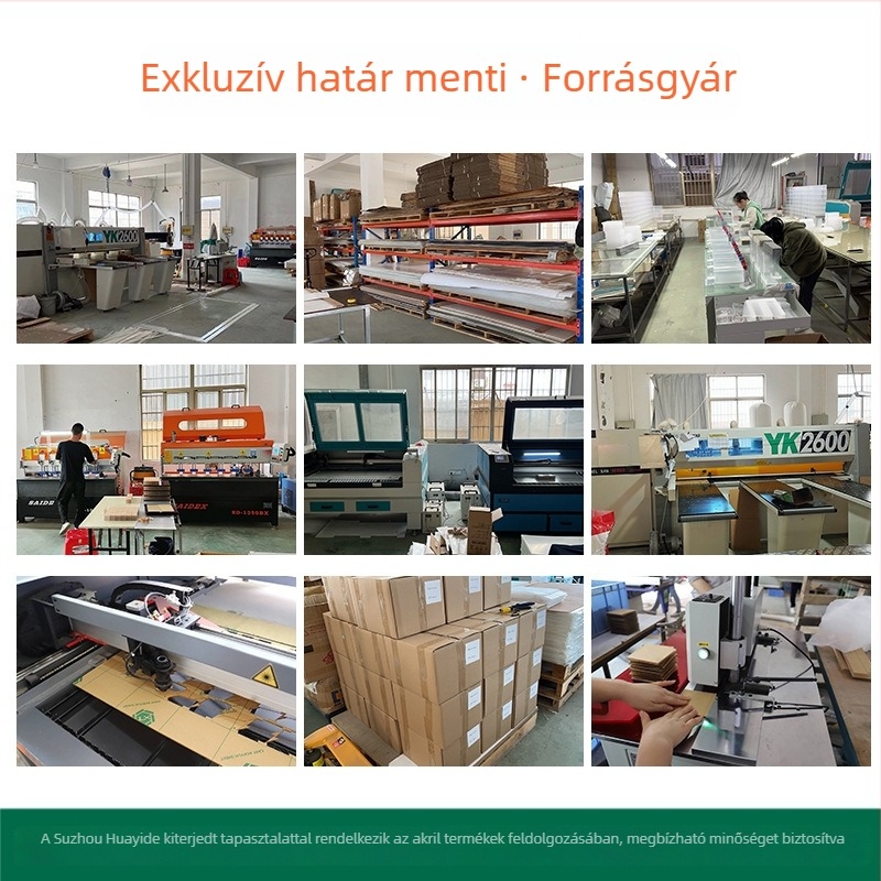 Átlátszó akril szemüvegtartó és kijelző doboz az asztalra rekeszekkel