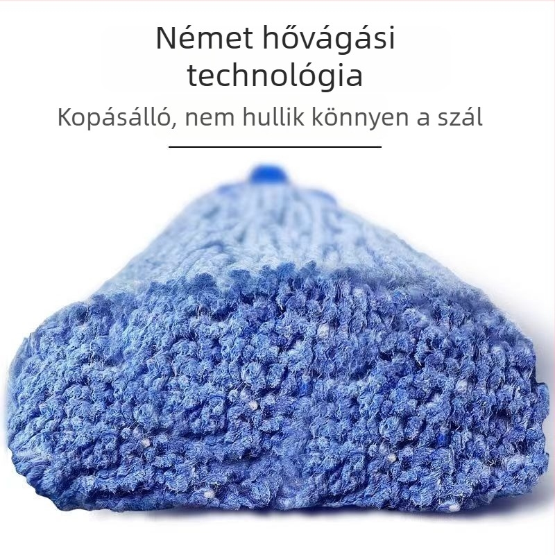 Pamutfonalas mop padlólapokhoz, nagy méret, tartós és könnyen tisztítható.