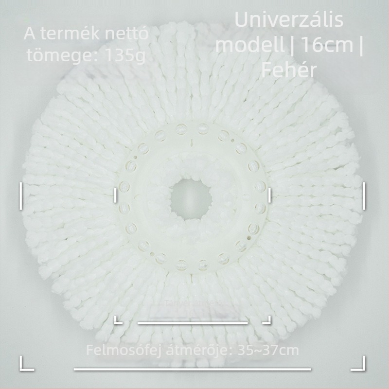 Shangqi pamut mop fej, univerzális, forgó, kör alakú lemez