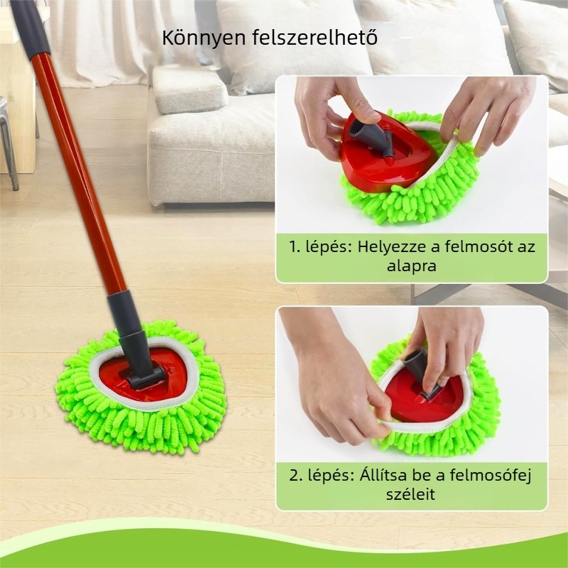 Vileda/O-Cedar RinseClean forgó mophoz cserélhető fej, chenille, második generáció