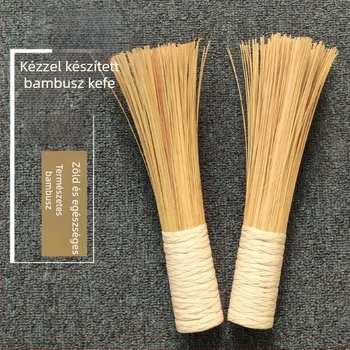 Bambusz hosszú nyelű fazékkefe konyhai tisztításhoz
