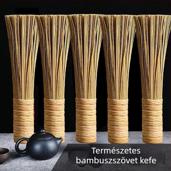 Bambusz hosszú nyelű fazékkefe konyhai tisztításhoz