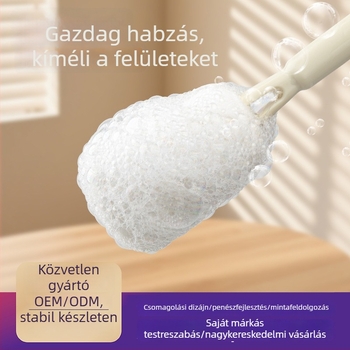 Hosszú nyelű tisztító kefe poharakhoz, üvegekhez, szívószálakhoz és fedélhez.