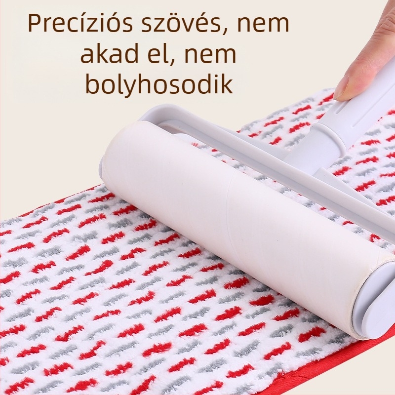 Vastagított cserélhető mop kendő klipszes rögzítéssel, sík felületű mophoz, nedvszívó, téglalap alakú kiegészítő