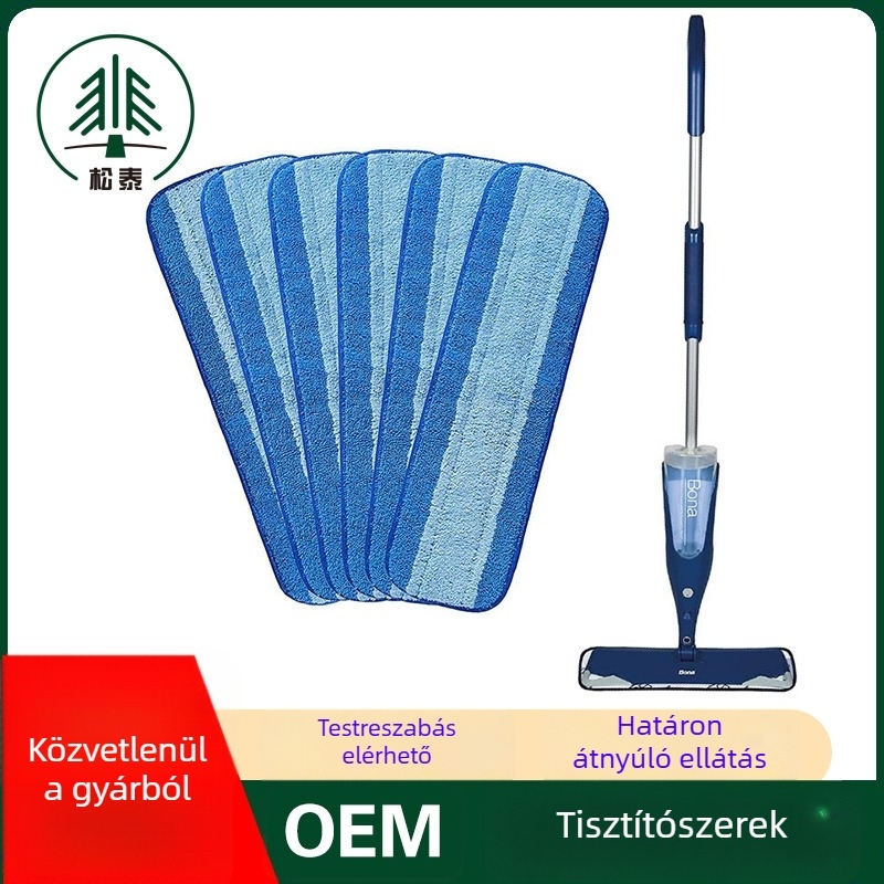 Bona mophoz kompatibil mikroszálas sík felületi csere kendő Velcro zárással, nedves és száraz használatra