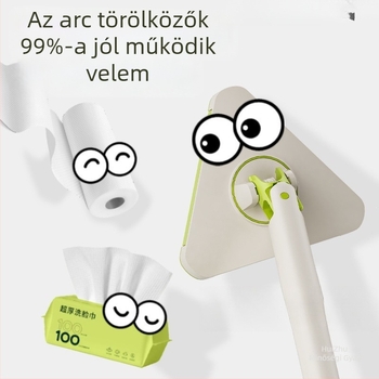 Alumínium háromszög alakú törlőkendő-tartó mophoz, új modell, kéz nélküli használat, kis sík típus, rongyok és törölközők számára