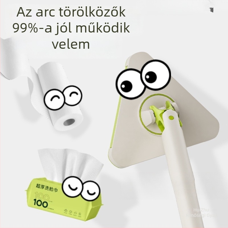Alumínium háromszög alakú törlőkendő-tartó mophoz, új modell, kéz nélküli használat, kis sík típus, rongyok és törölközők számára