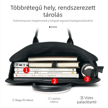 A4-es méretű Oxford szövetből készült fájl táska cipzárral, egyszerű és elegáns dokumentumtáska nyomtatott logóval